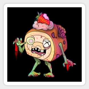 Zombie Dessert Strawberry Magnet